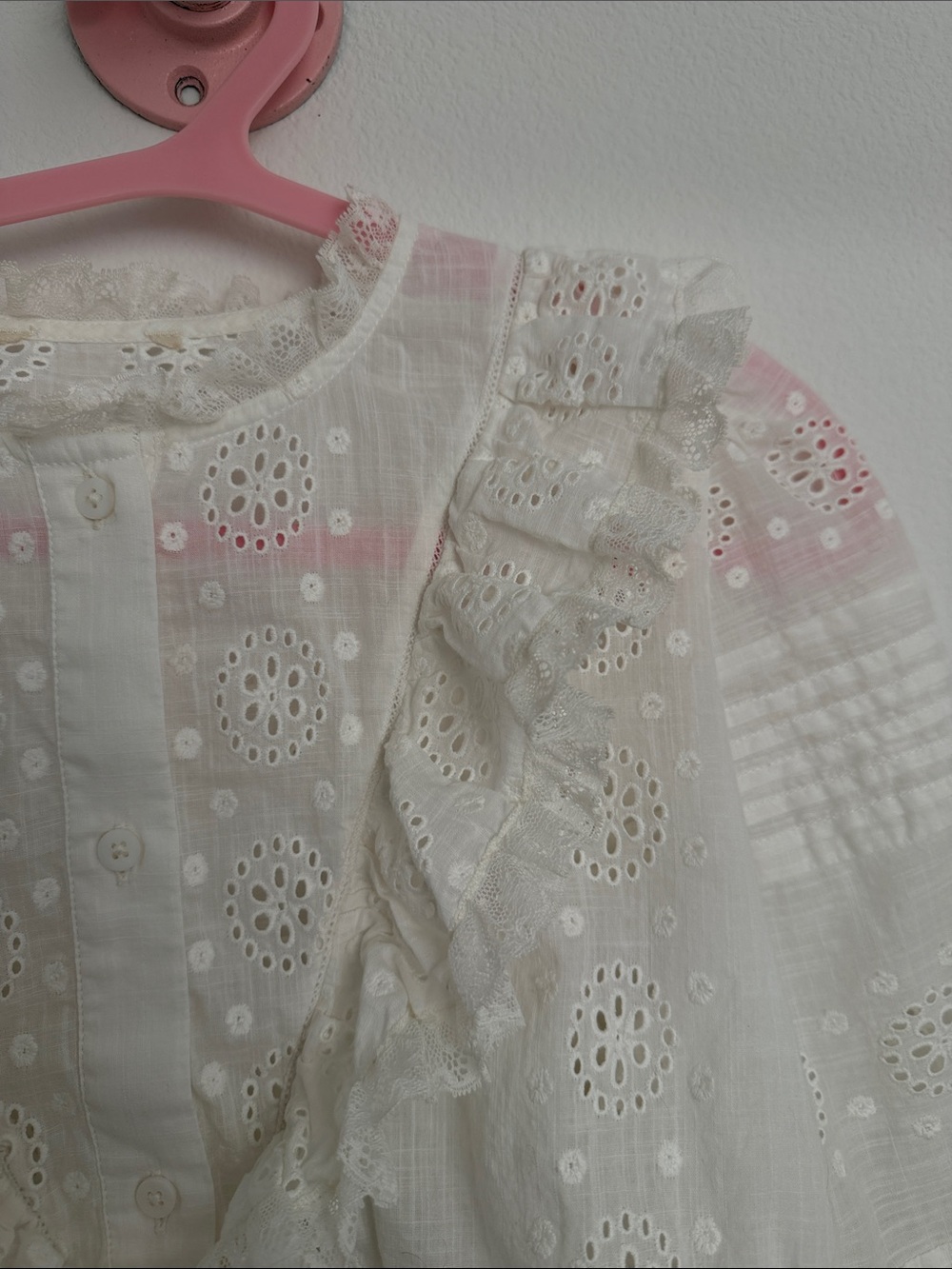 Sezane 100% cotton eyelet blouse - Picture 4 of 4